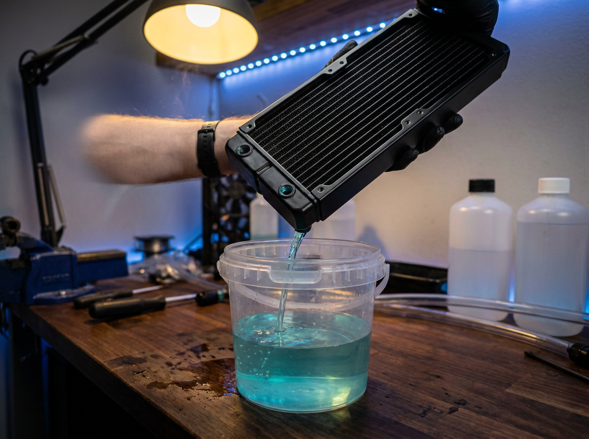 Flushing a radiator properly